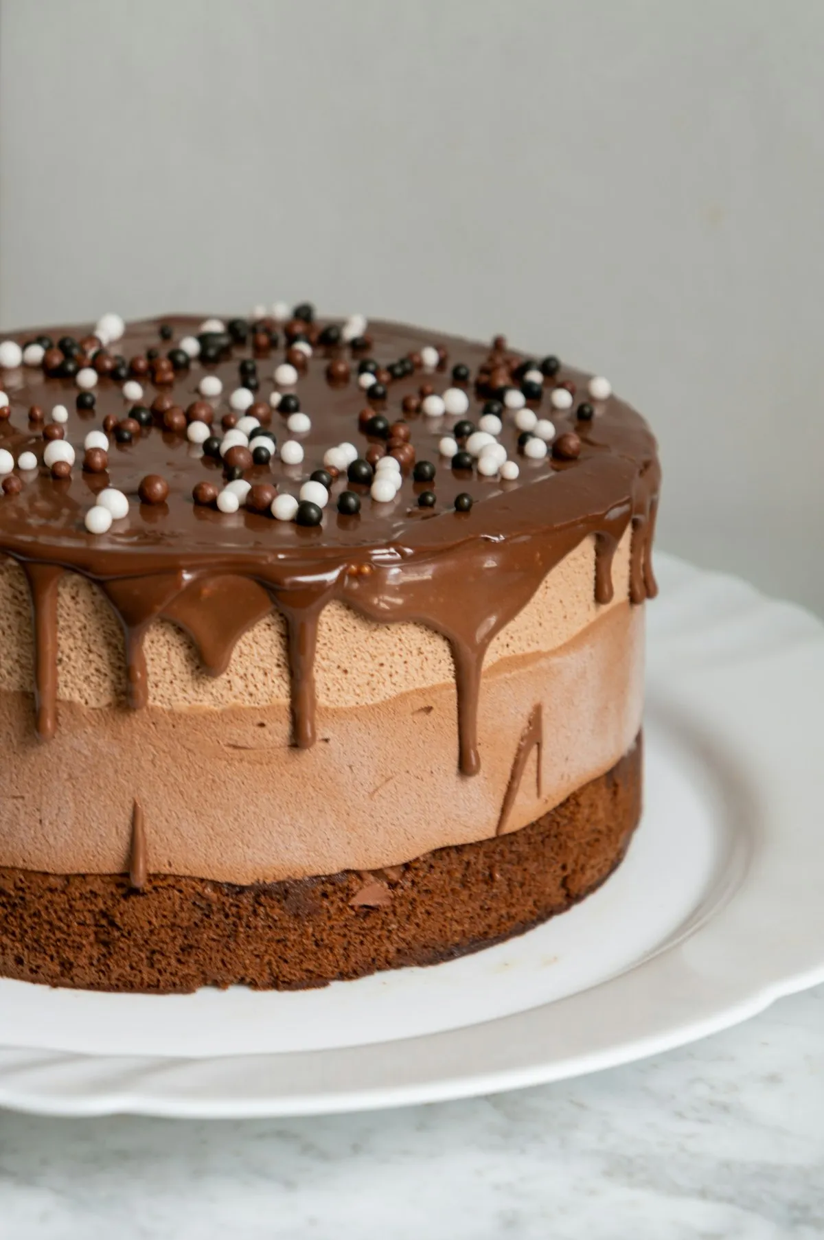 Pastel de chocolate belga
